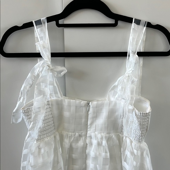 Russo Dress in White Check - Picture 6 of 10